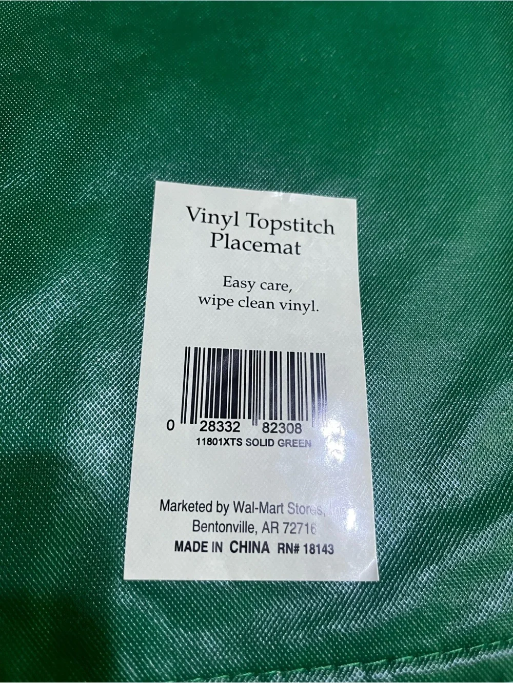 Green Vinyl Placemats